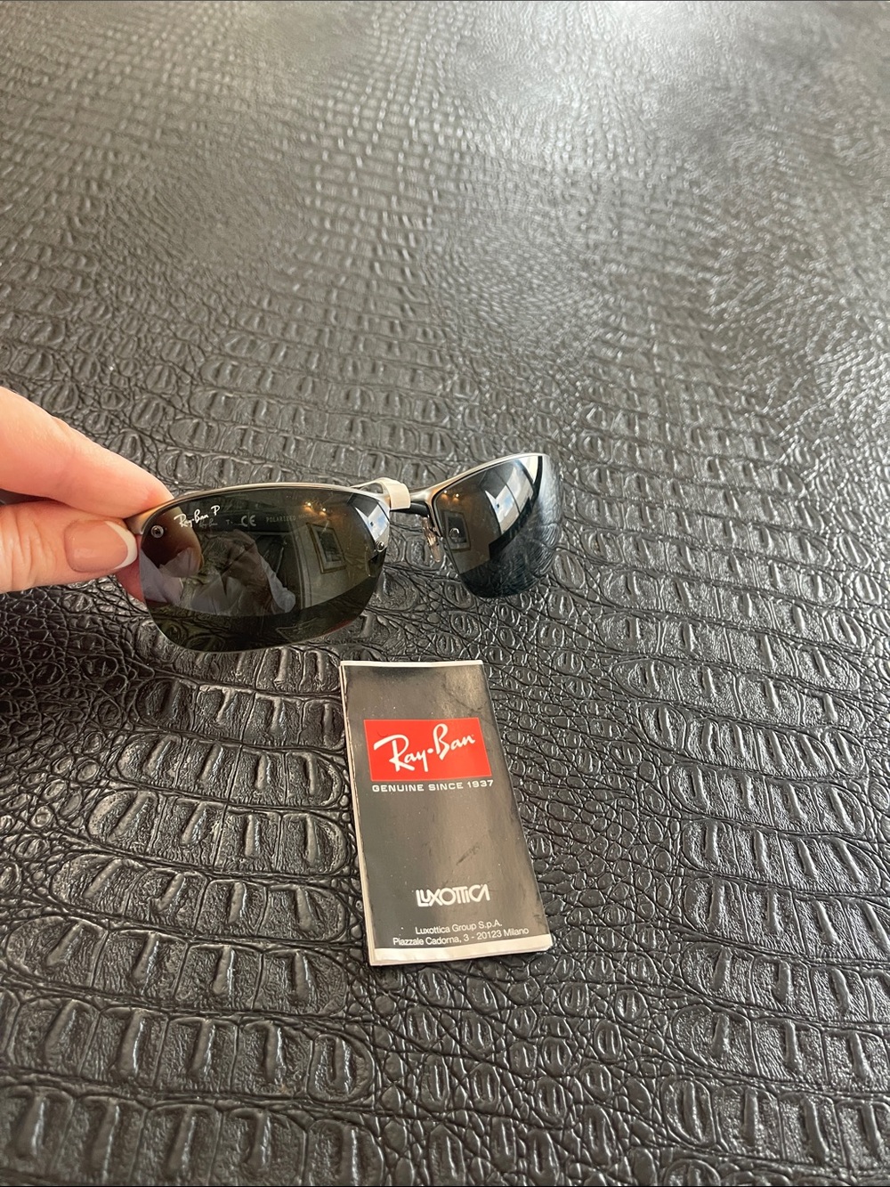 Ray Ban Black Men’s Sunglasses Polarized #RB3550